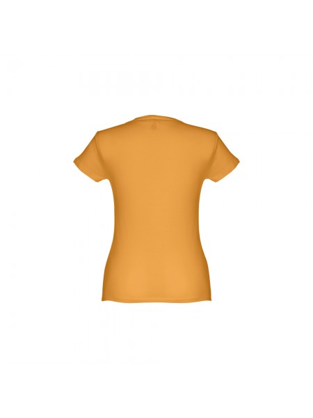 THC SOFIA II. T-shirt sfiancata da donna in cotone - Giallo scuro