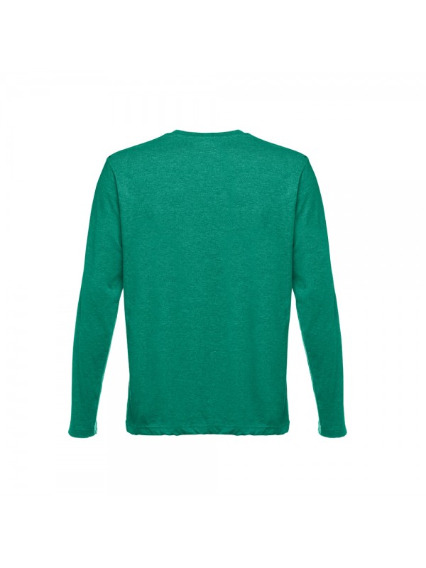 THC BUCHAREST II. T-shirt a manica lunga da uomo - Verde mélange