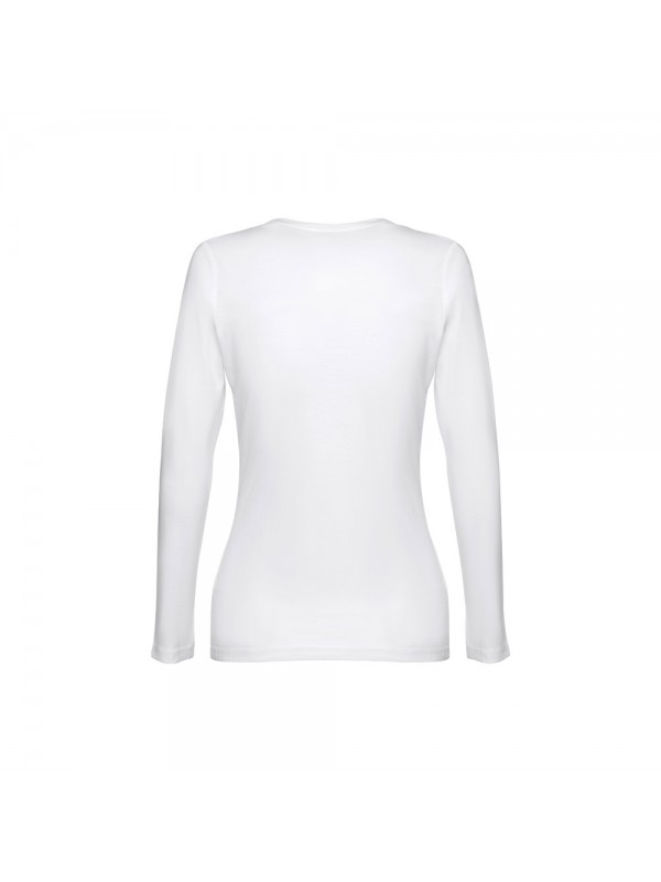 THC BUCHAREST WOMEN WH II. T-shirt da donna sfiancata a maniche lunghe - Bianco