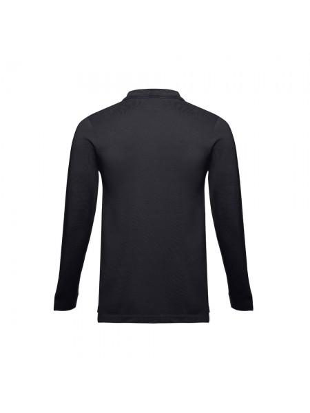 THC BERN 3XL II. Polo a manica lunga da uomo - Nero