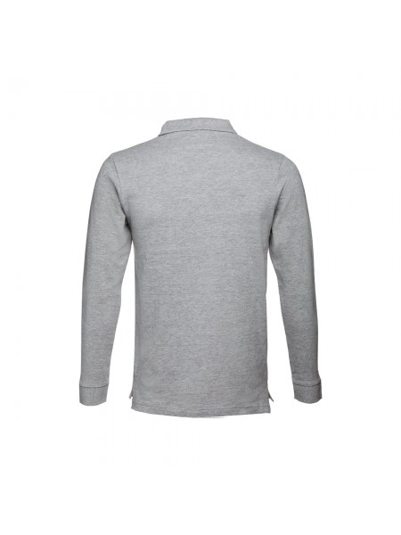 THC BERN 3XL II. Polo a manica lunga da uomo - Grigio chiaro mélange