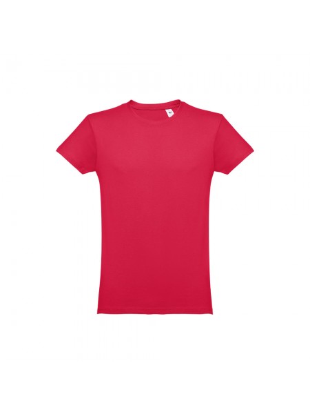 THC LUANDA. T-shirt da uomo in formato tubolare di cotone - Rosso THC LUANDA. T-shirt da uomo in formato tubolare di cotone - Rosso