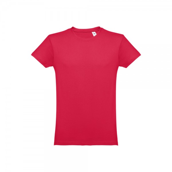 THC LUANDA. T-shirt da uomo in formato tubolare di cotone - Rosso