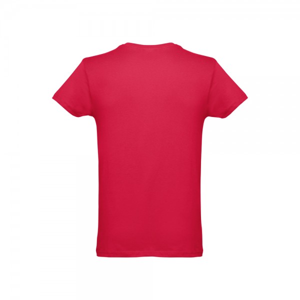 THC LUANDA. T-shirt da uomo in formato tubolare di cotone - Rosso
