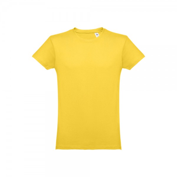 THC LUANDA. T-shirt da uomo in formato tubolare di cotone - Giallo