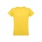 THC LUANDA. T-shirt da uomo in formato tubolare di cotone - Giallo