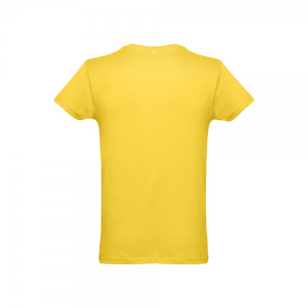 THC LUANDA. T-shirt da uomo in formato tubolare di cotone - Giallo