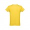 THC LUANDA. T-shirt da uomo in formato tubolare di cotone - Giallo