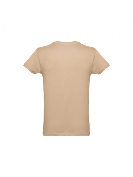 THC LUANDA. T-shirt da uomo in formato tubolare di cotone - Marrone chiaro THC LUANDA. T-shirt da uomo in formato tubolare di cotone - Marrone chiaro