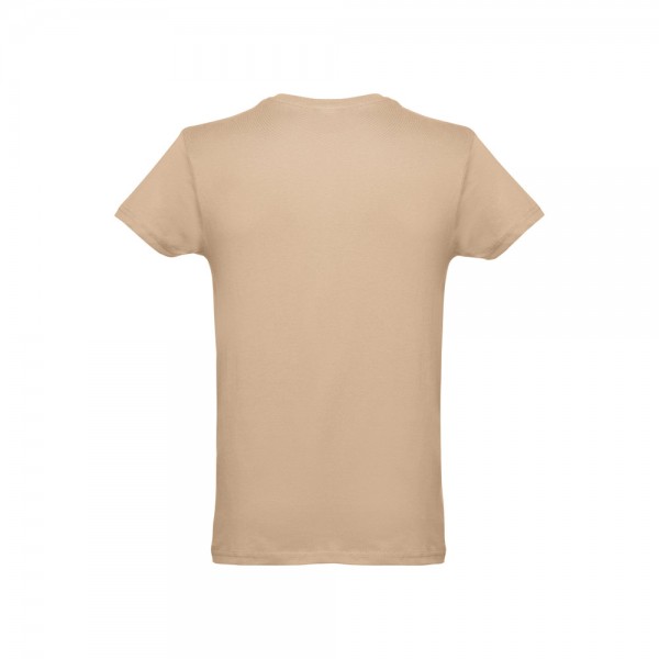 THC LUANDA. T-shirt da uomo in formato tubolare di cotone - Marrone chiaro