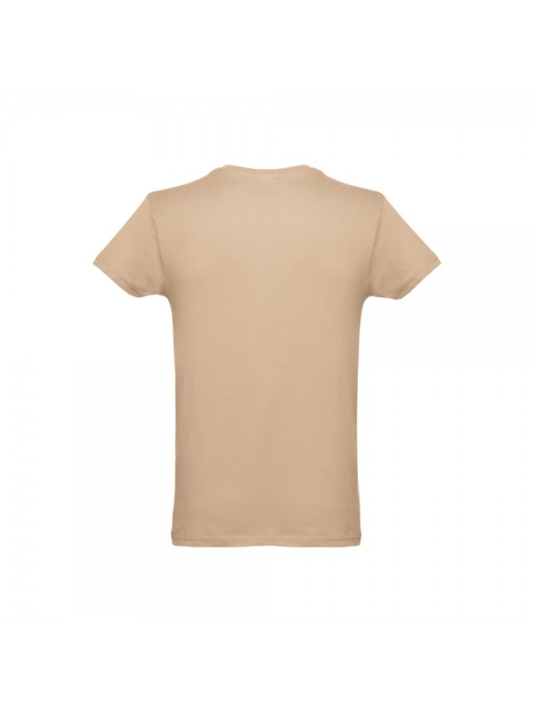 THC LUANDA. T-shirt da uomo in formato tubolare di cotone - Marrone chiaro THC LUANDA. T-shirt da uomo in formato tubolare di cotone - Marrone chiaro