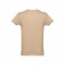 THC LUANDA. T-shirt da uomo in formato tubolare di cotone - Marrone chiaro