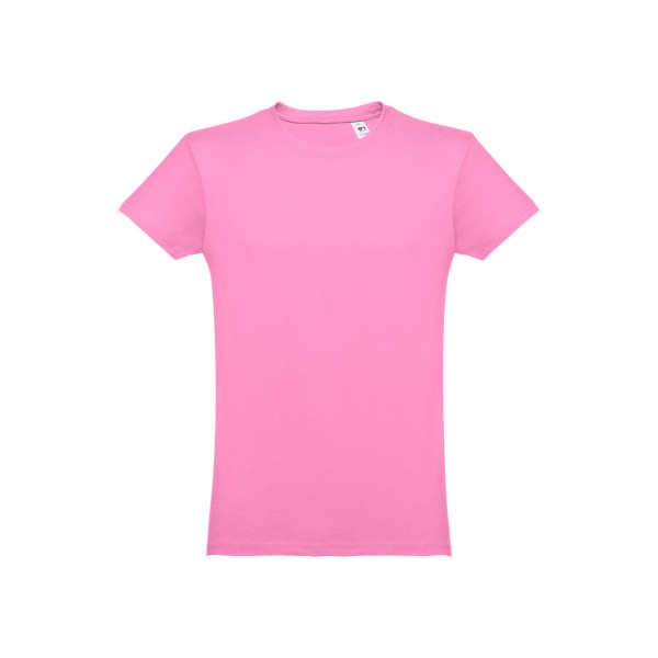 THC LUANDA. T-shirt da uomo in formato tubolare di cotone - Rosa chiaro