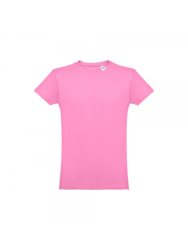 THC LUANDA. T-shirt da uomo in formato tubolare di cotone - Rosa chiaro THC LUANDA. T-shirt da uomo in formato tubolare di cotone - Rosa chiaro