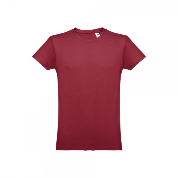 THC LUANDA. T-shirt da uomo in formato tubolare di cotone - Bordeaux