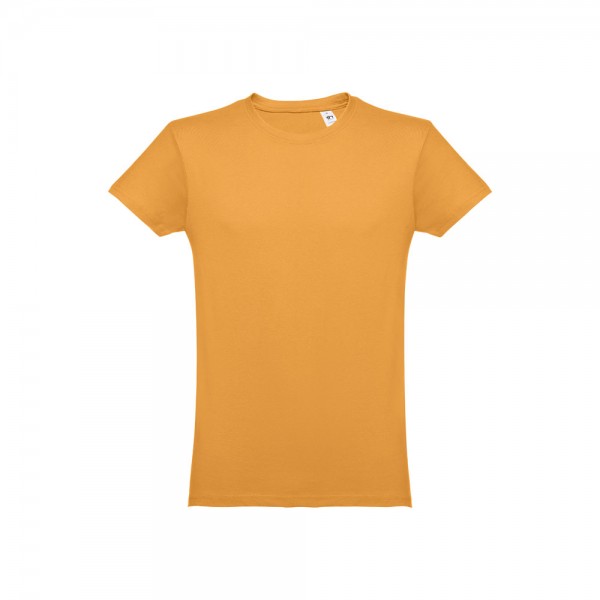 THC LUANDA. T-shirt da uomo in formato tubolare di cotone - Giallo scuro