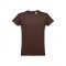THC LUANDA. T-shirt da uomo in formato tubolare di cotone - Marrone scuro