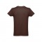 THC LUANDA. T-shirt da uomo in formato tubolare di cotone - Marrone scuro
