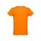 THC LUANDA. T-shirt da uomo in formato tubolare di cotone - Arancione