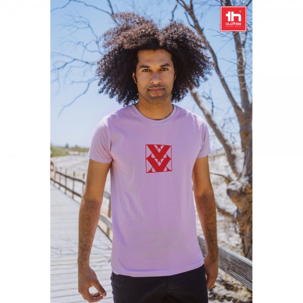 THC LUANDA. T-shirt da uomo in formato tubolare di cotone - Arancione