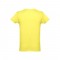 THC LUANDA. T-shirt da uomo in formato tubolare di cotone - Giallo limone