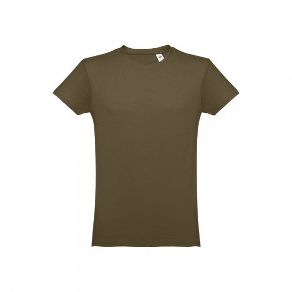 THC LUANDA. T-shirt da uomo in formato tubolare di cotone - Verde militare