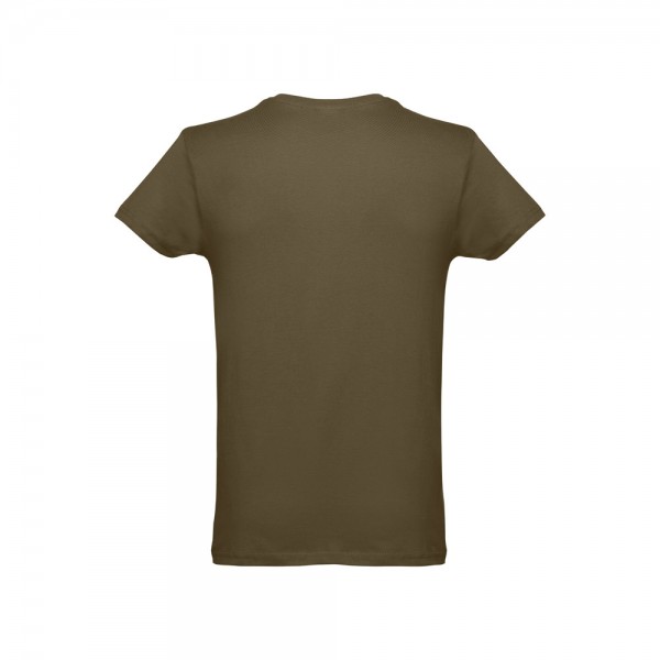 THC LUANDA. T-shirt da uomo in formato tubolare di cotone - Verde militare