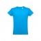 THC LUANDA. T-shirt da uomo in formato tubolare di cotone - Azzurro mare