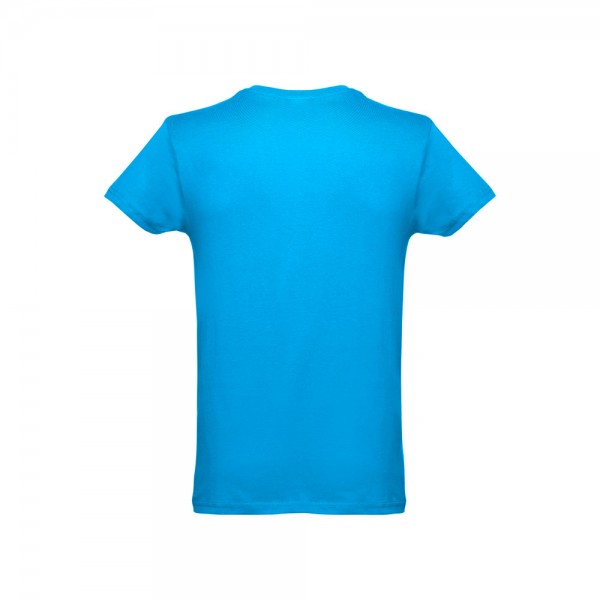 THC LUANDA. T-shirt da uomo in formato tubolare di cotone - Azzurro mare