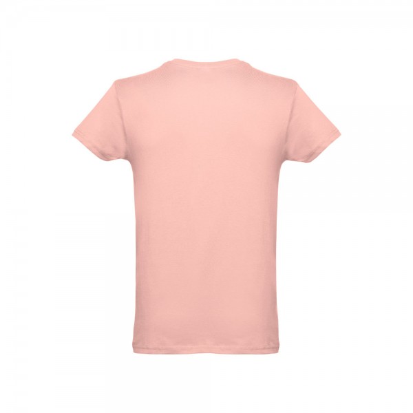 THC LUANDA. T-shirt da uomo in formato tubolare di cotone - Rosso salmone