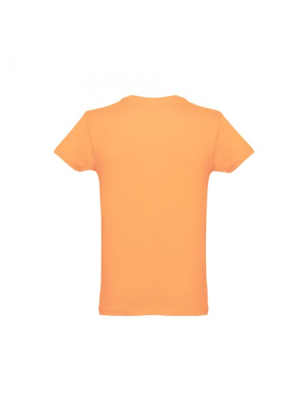 THC LUANDA. T-shirt da uomo in formato tubolare di cotone - Arancione corallo THC LUANDA. T-shirt da uomo in formato tubolare di cotone - Arancione corallo