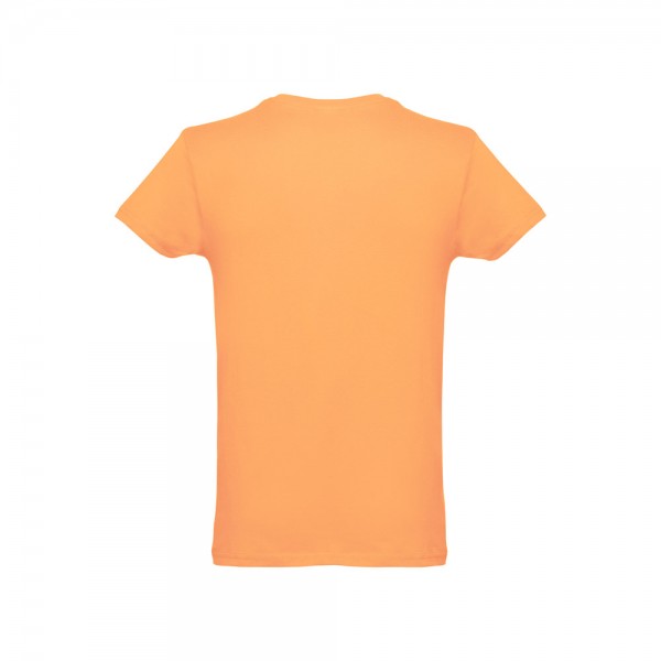 THC LUANDA. T-shirt da uomo in formato tubolare di cotone - Arancione corallo