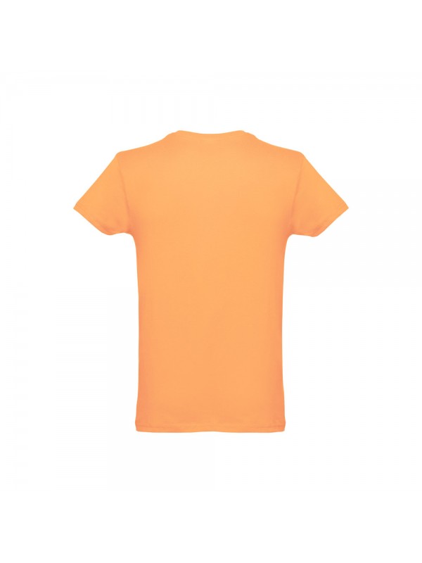 THC LUANDA. T-shirt da uomo in formato tubolare di cotone - Arancione corallo THC LUANDA. T-shirt da uomo in formato tubolare di cotone - Arancione corallo