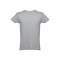 THC LUANDA. T-shirt da uomo in formato tubolare di cotone - Grigio chiaro mélange