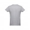 THC LUANDA. T-shirt da uomo in formato tubolare di cotone - Grigio chiaro mélange