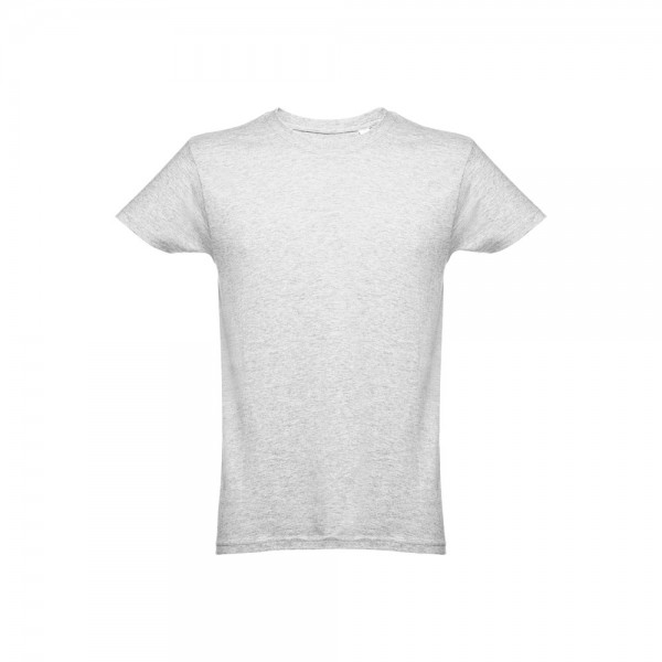 THC LUANDA. T-shirt da uomo in formato tubolare di cotone - Bianco mélange