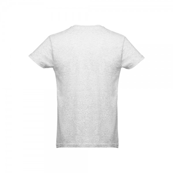 THC LUANDA. T-shirt da uomo in formato tubolare di cotone - Bianco mélange