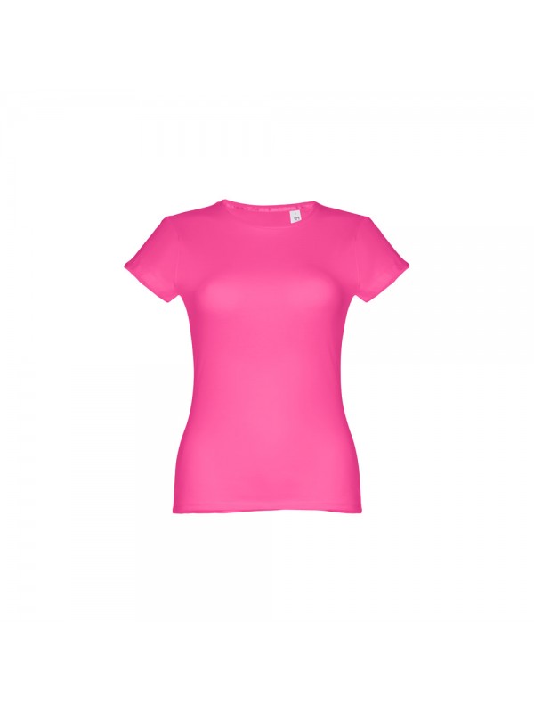 THC SOFIA. T-shirt sfiancata da donna in cotone - Rosa THC SOFIA. T-shirt sfiancata da donna in cotone - Rosa