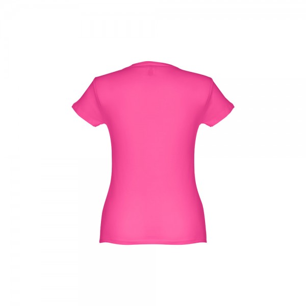 THC SOFIA. T-shirt sfiancata da donna in cotone - Rosa