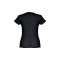 THC SOFIA. T-shirt sfiancata da donna in cotone - Nero