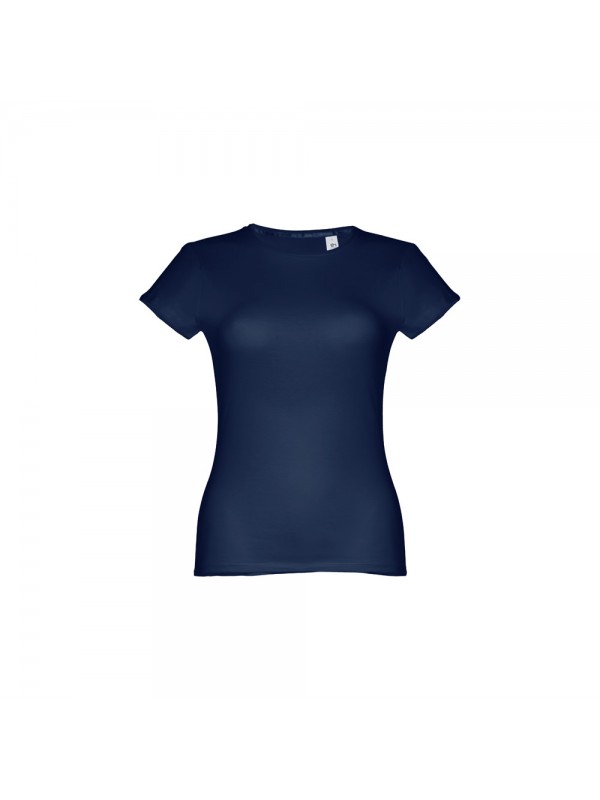 THC SOFIA. T-shirt sfiancata da donna in cotone - Blu THC SOFIA. T-shirt sfiancata da donna in cotone - Blu