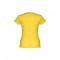 THC SOFIA. T-shirt sfiancata da donna in cotone - Giallo