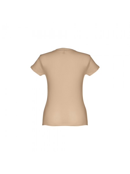 THC SOFIA. T-shirt sfiancata da donna in cotone - Marrone chiaro THC SOFIA. T-shirt sfiancata da donna in cotone - Marrone chiaro