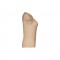 THC SOFIA. T-shirt sfiancata da donna in cotone - Marrone chiaro