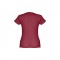 THC SOFIA. T-shirt sfiancata da donna in cotone - Bordeaux