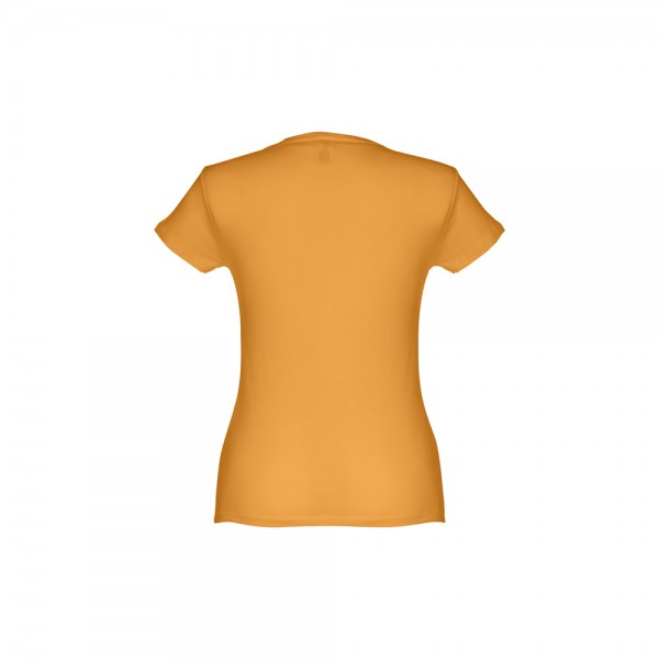 THC SOFIA. T-shirt sfiancata da donna in cotone - Giallo scuro