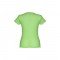 THC SOFIA. T-shirt sfiancata da donna in cotone - Verde chiaro