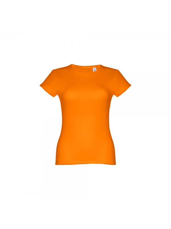THC SOFIA. T-shirt sfiancata da donna in cotone - Arancione THC SOFIA. T-shirt sfiancata da donna in cotone - Arancione