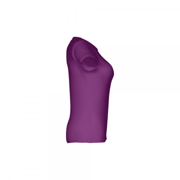 THC SOFIA. T-shirt sfiancata da donna in cotone - Viola