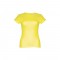 THC SOFIA. T-shirt sfiancata da donna in cotone - Giallo limone